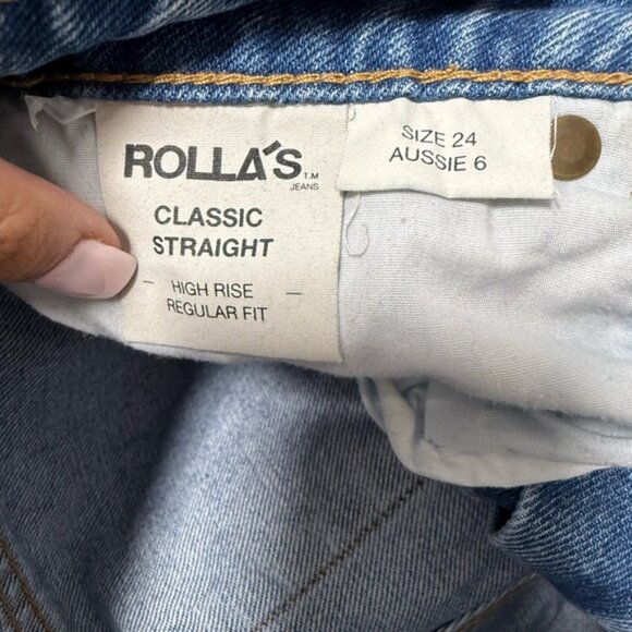 Rolla's Classic Straight Jeans High Rise Regular - Picture 8 of 8